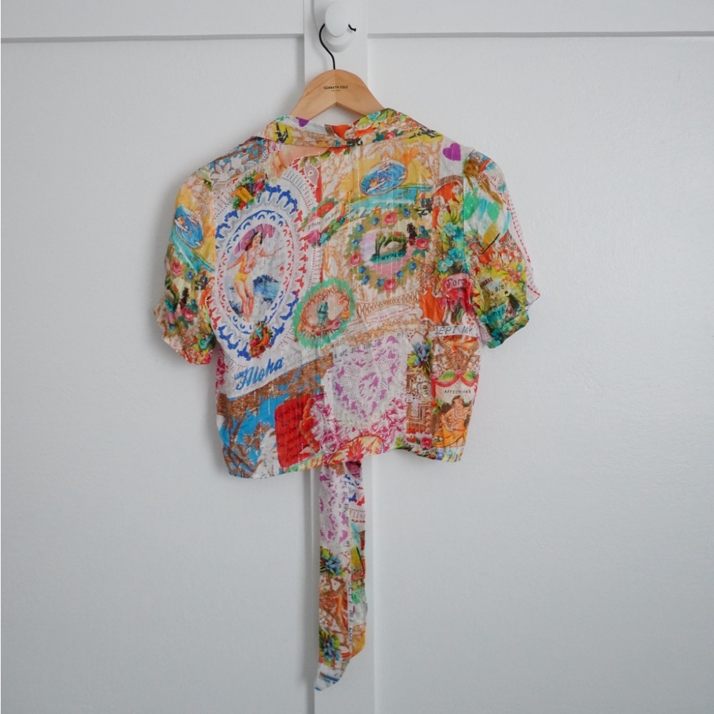 Desigual Knotted Multicolor Top - Picture 3 of 3
